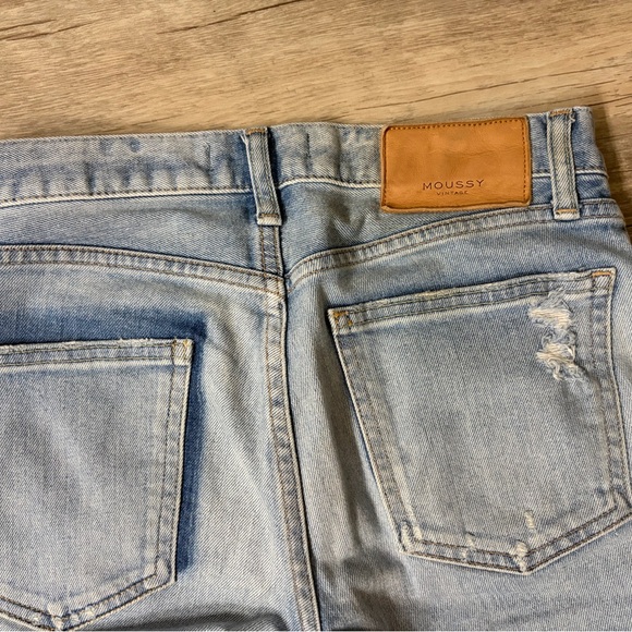 Moussy Light Blue Distressed Altawoods Skinny Jeans Women’s Size 24 - Picture 3 of 5
